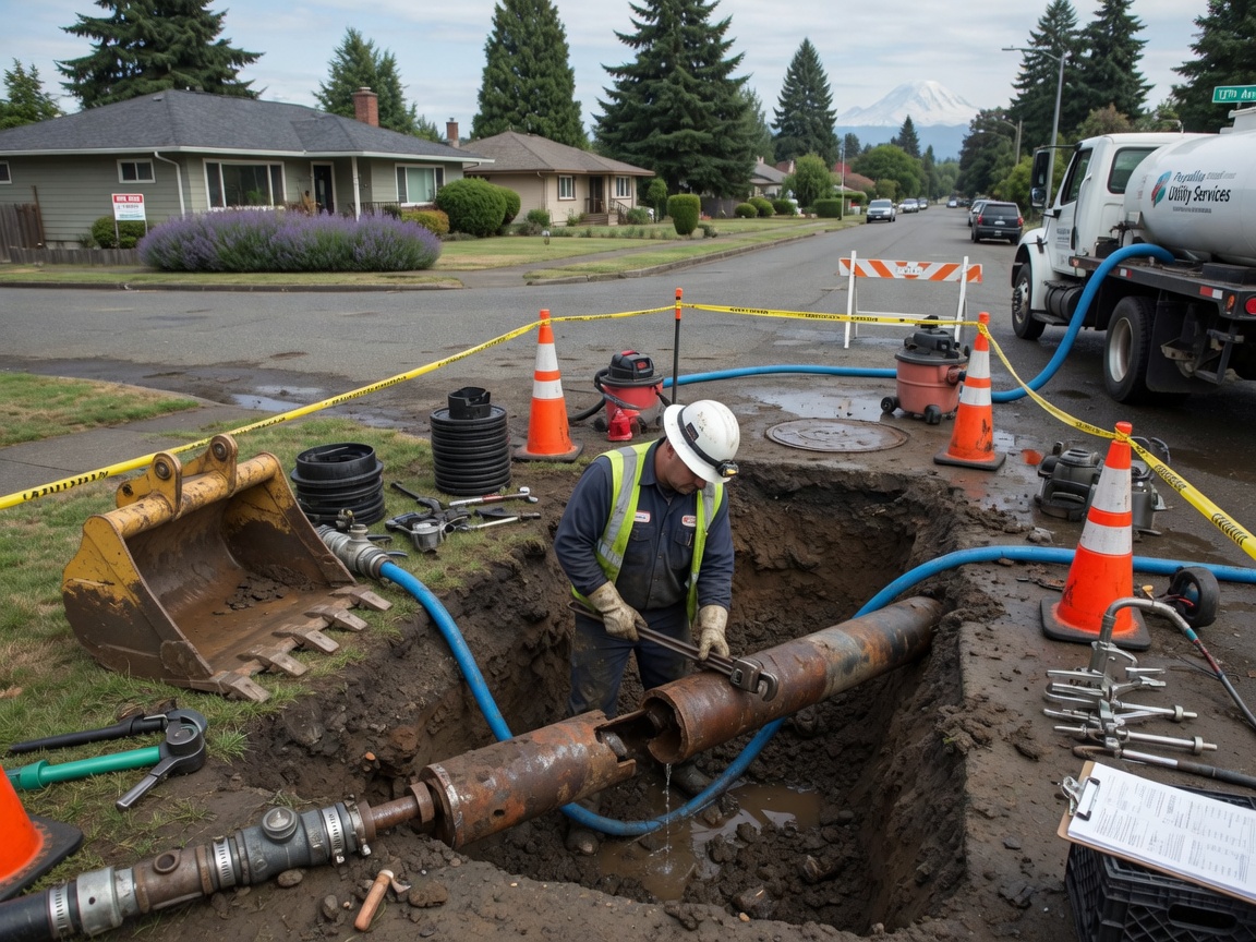 Main Water Line Repair in Puyallup