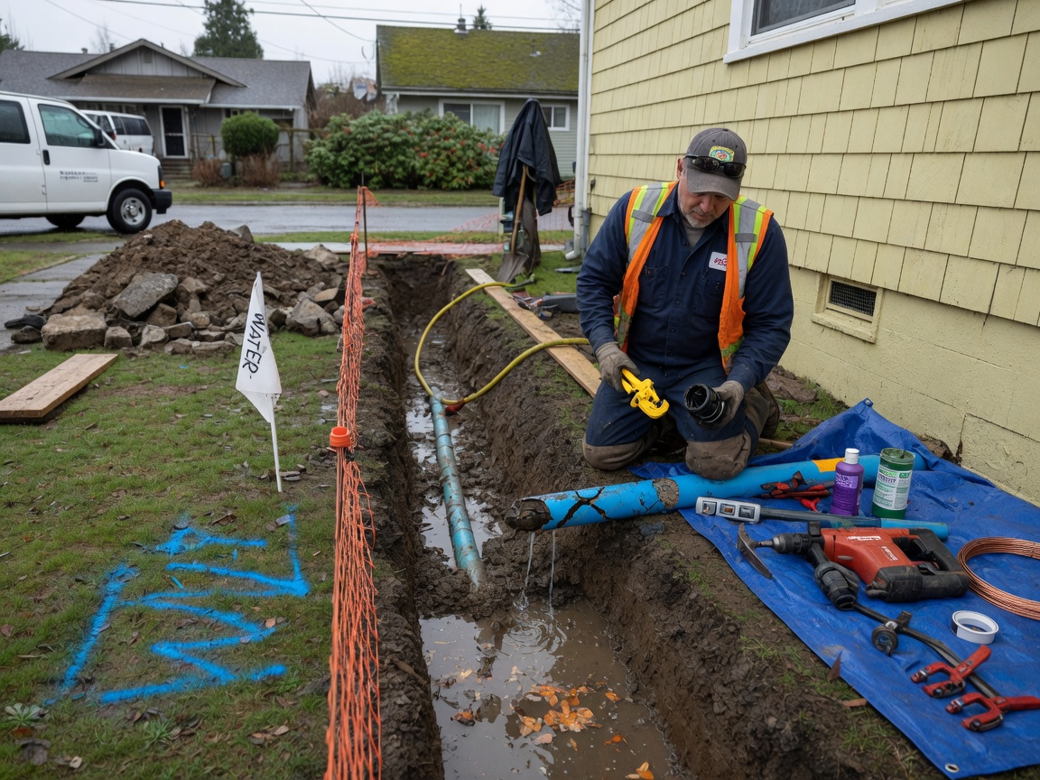 Water Line Repair in Fruitland